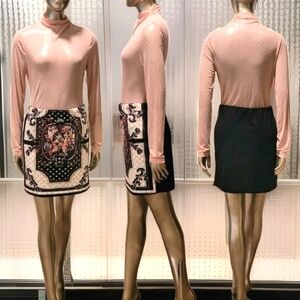 NWOT Renaissance Printed Multicolor Mini Skirt Sz M